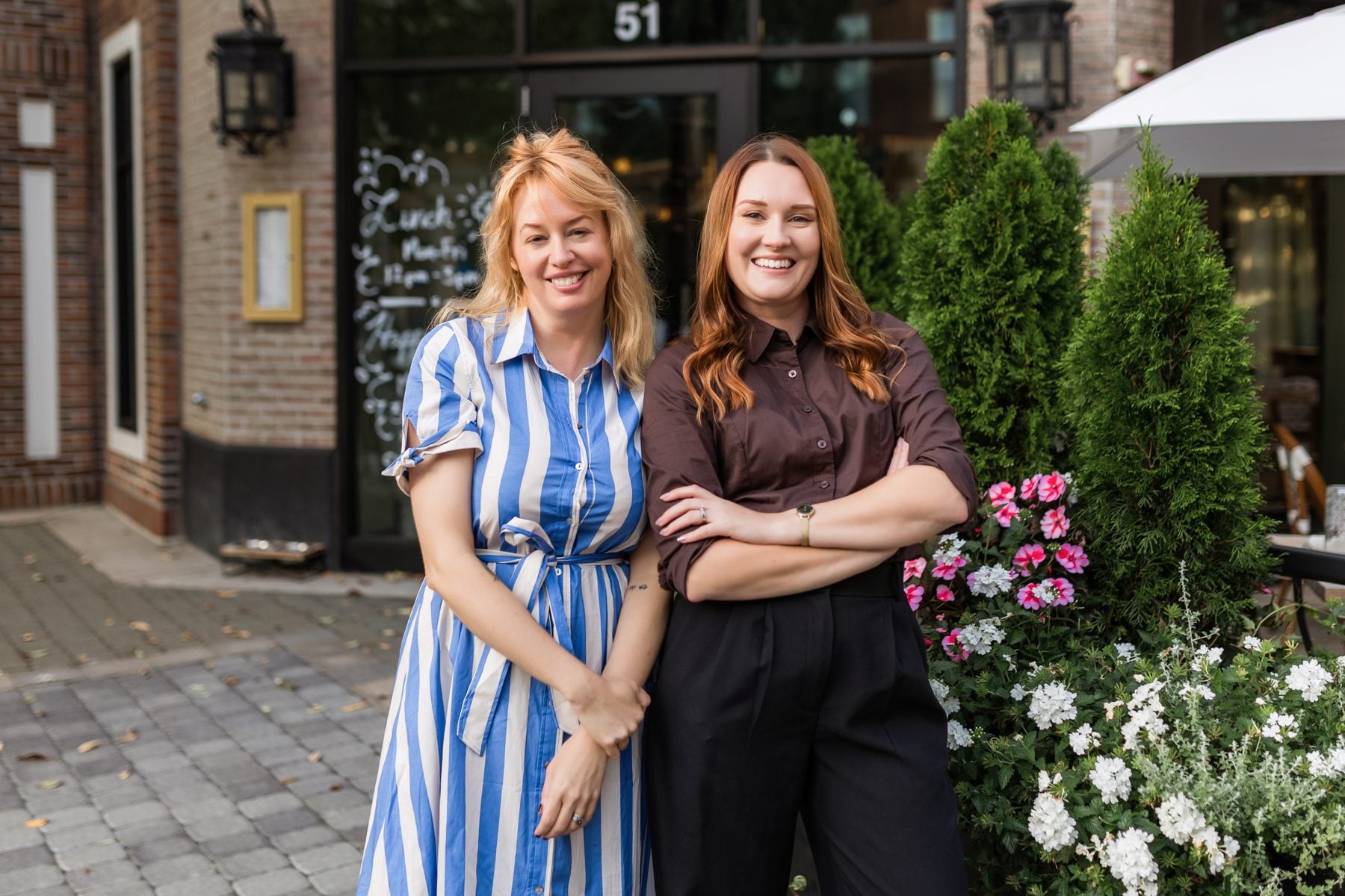 Zosia and Brittany from Best Era, laughing outside